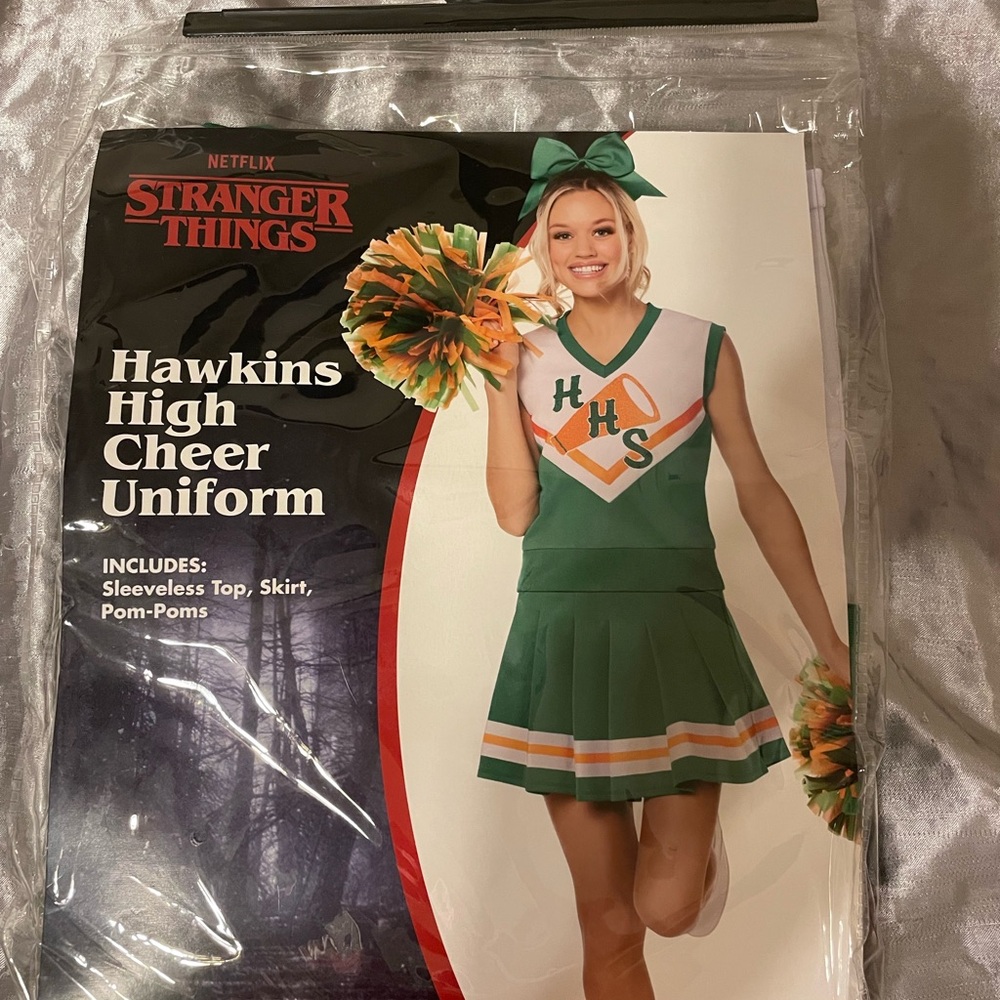 Spirit Green and Orange Cheer Uniform